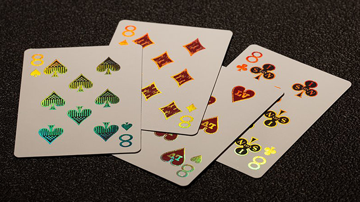 PlayingCardDecks.com-Vertex Black (Metal Case) Playing Cards