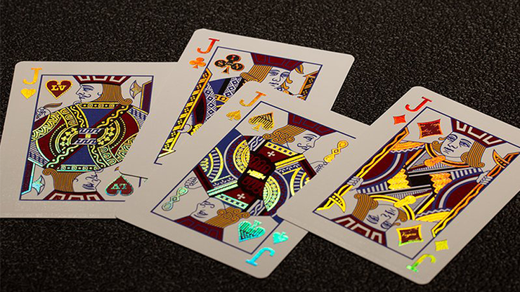 PlayingCardDecks.com-Vertex Black (Metal Case) Playing Cards