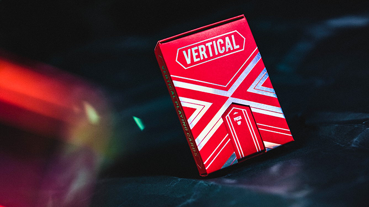 PlayingCardDecks.com-Vertical Red Playing Cards TWPCC