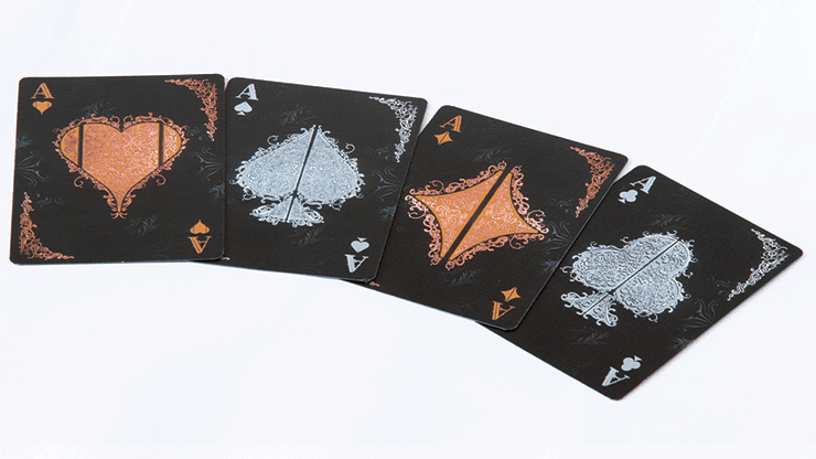 PlayingCardDecks.com-Victorian Obsidian Playing Cards NPCC