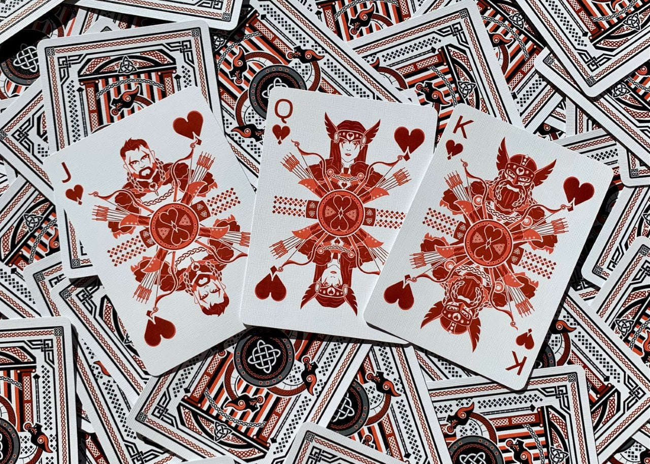 PlayingCardDecks.com-Vikings Stripper Bicycle Playing Cards