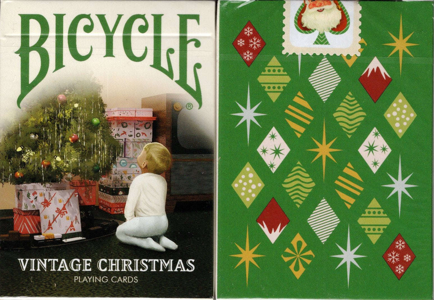 PlayingCardDecks.com-Vintage Christmas Bicycle Playing Cards