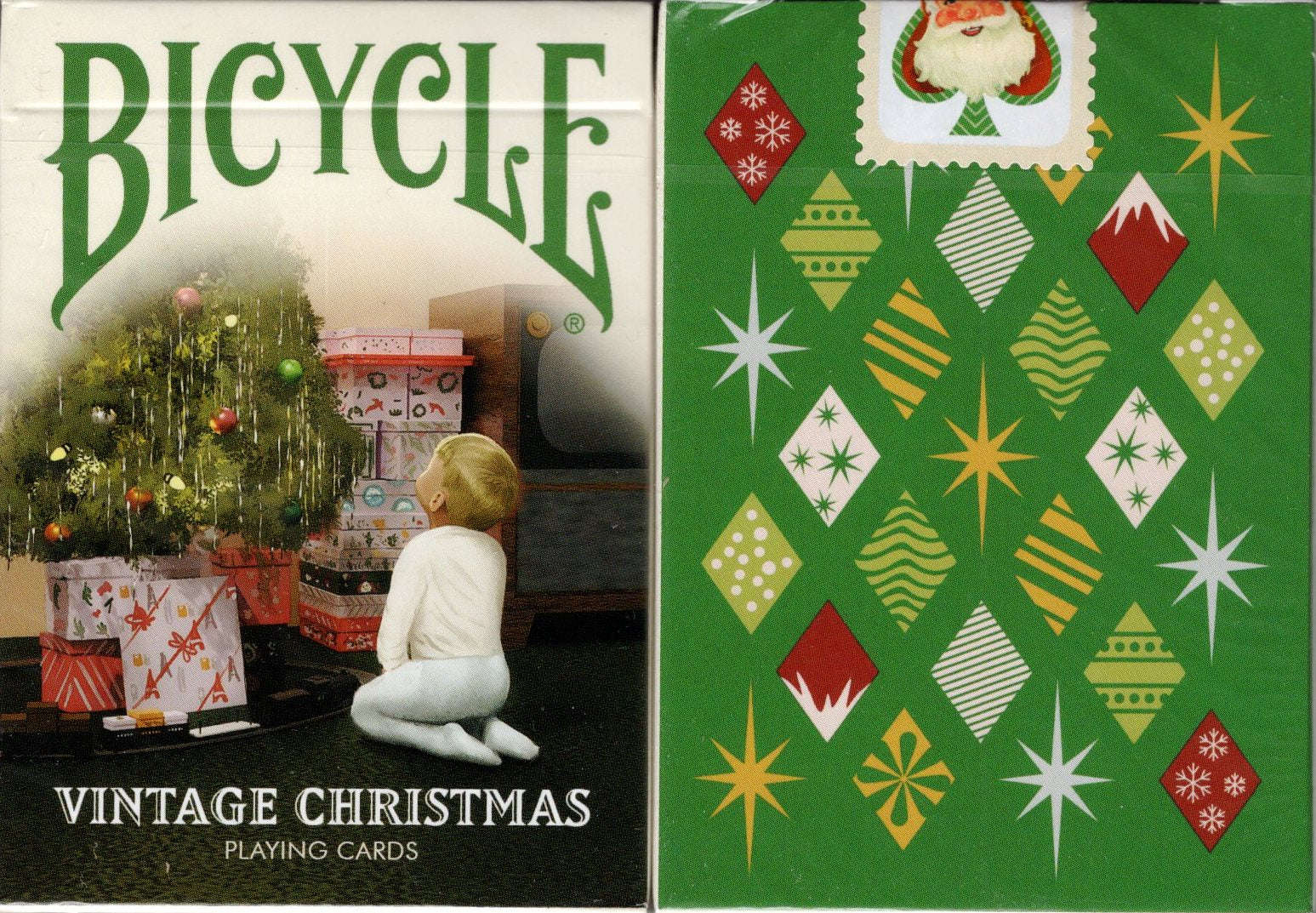 PlayingCardDecks.com-Vintage Christmas Bicycle Playing Cards