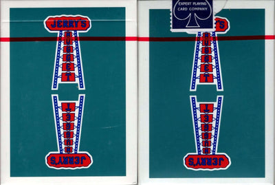 PlayingCardDecks.com-Vintage Feel Jerry's Nugget Aqua Playing Cards EPCC
