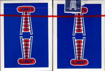 PlayingCardDecks.com-Vintage Feel Jerry's Nugget Blue Gilded Playing Cards EPCC