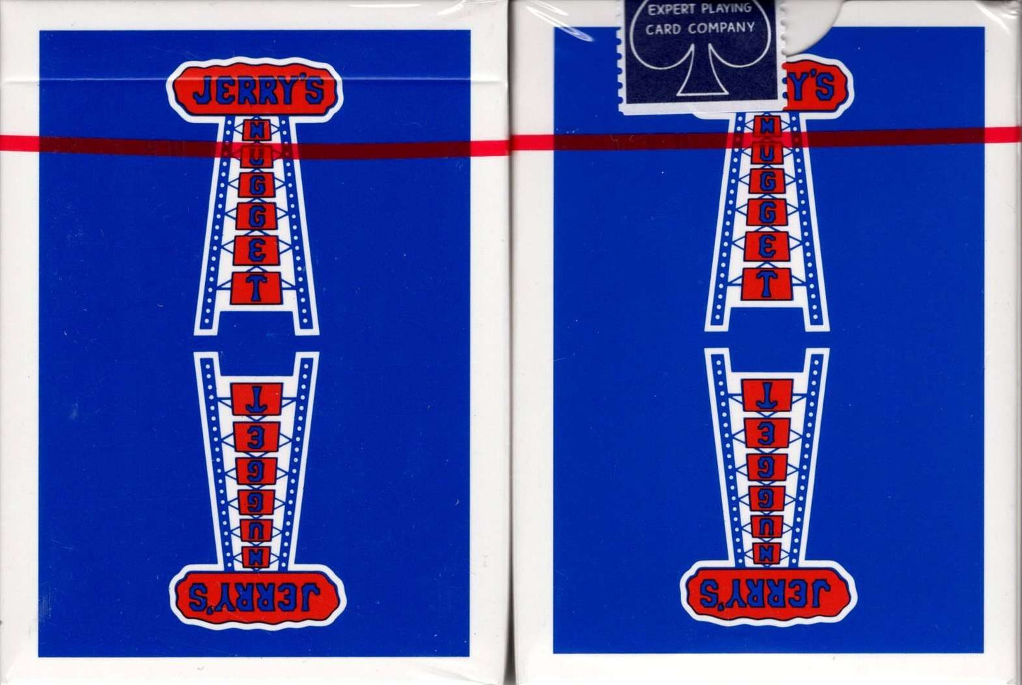PlayingCardDecks.com-Vintage Feel Jerry's Nugget Blue Playing Cards EPCC