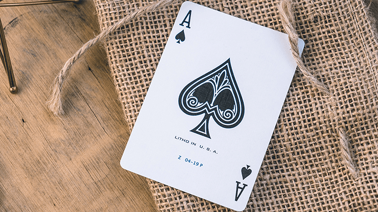 PlayingCardDecks.com-Vintage Feel Jerry's Nugget Blue Playing Cards EPCC