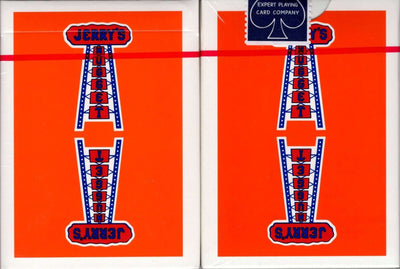 PlayingCardDecks.com-Vintage Feel Jerry's Nugget Orange Playing Cards EPCC