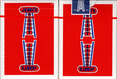 PlayingCardDecks.com-Vintage Feel Jerry's Nugget Red Gilded Playing Cards EPCC