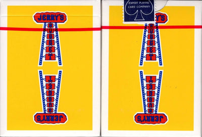 PlayingCardDecks.com-Vintage Feel Jerry's Nugget v2 Yellow Playing Cards EPCC