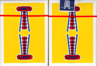 PlayingCardDecks.com-Vintage Feel Jerry's Nugget Yellow Gilded Playing Cards EPCC