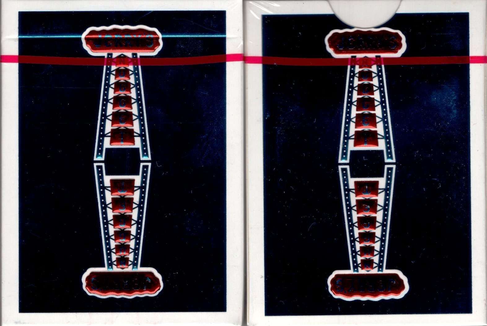 PlayingCardDecks.com-Vintage Feel Jerry's Nuggets Blue Foil Playing Cards EPCC