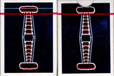 PlayingCardDecks.com-Vintage Feel Jerry's Nuggets Blue Foil Playing Cards EPCC