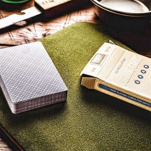 PlayingCardDecks.com-Vintage Plaid California Blue v2 Playing Cards USPCC