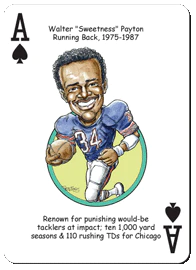 Chicago Football Heroes Playing Cards
