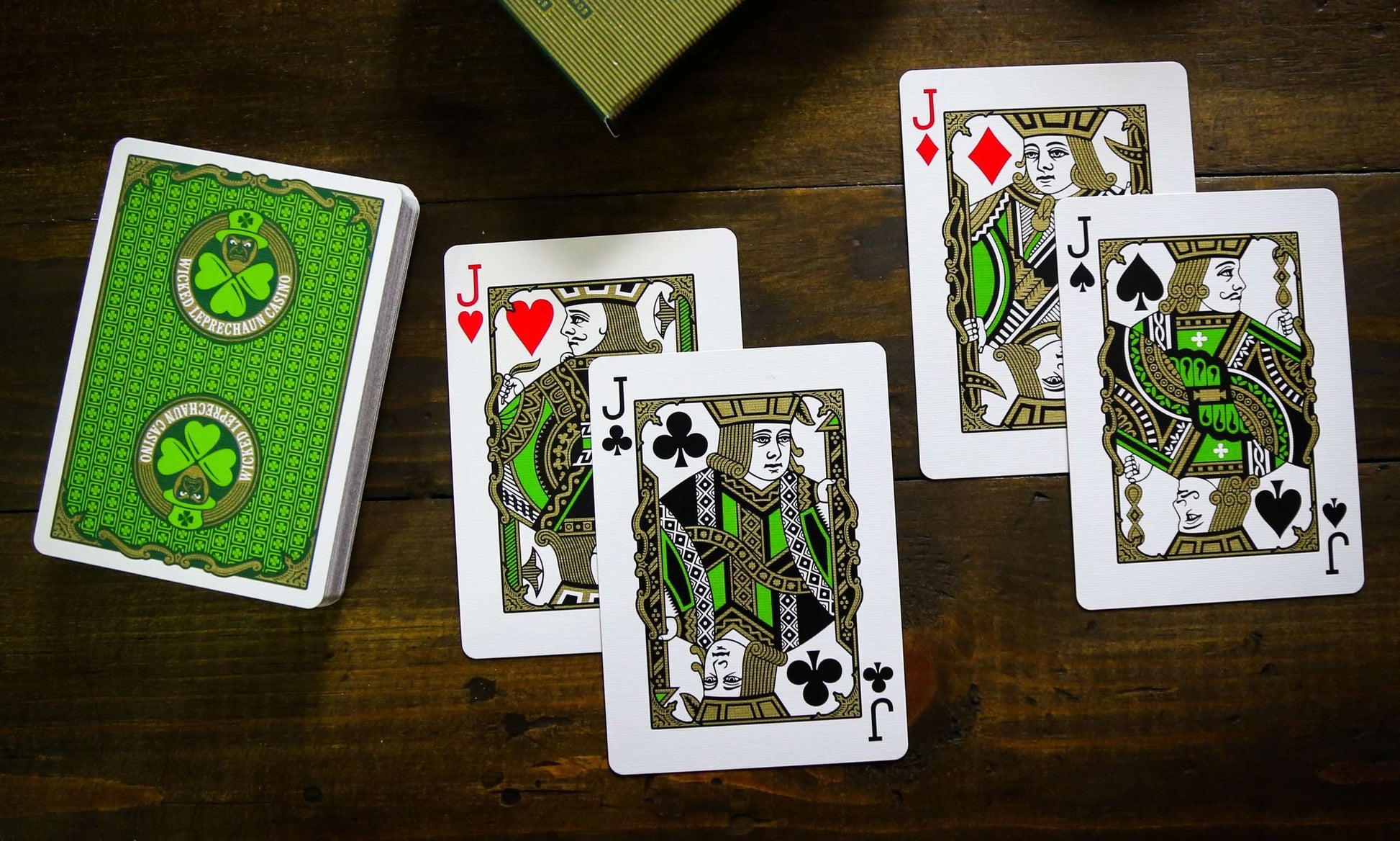 PlayingCardDecks.com-Wicked Leprechaun Casino Playing Cards EPCC