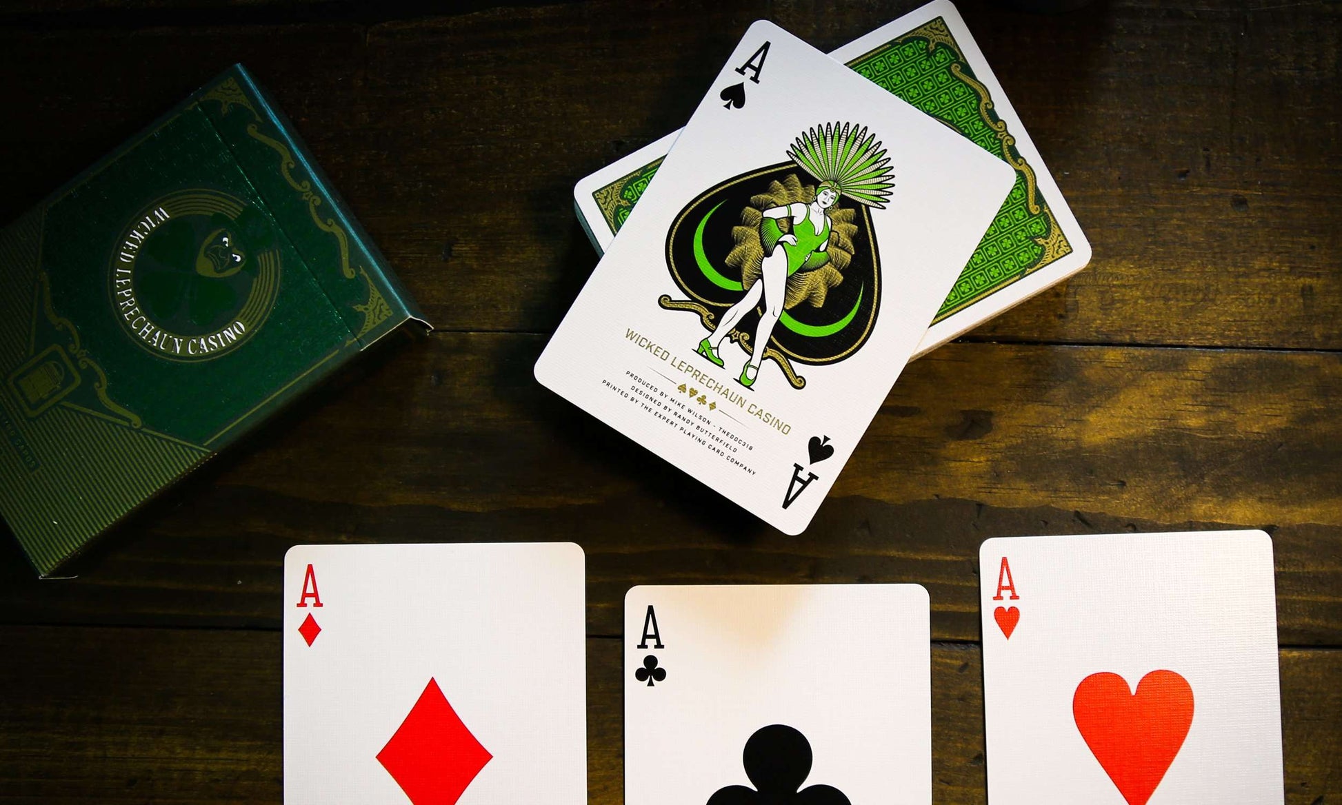 PlayingCardDecks.com-Wicked Leprechaun Casino Playing Cards EPCC