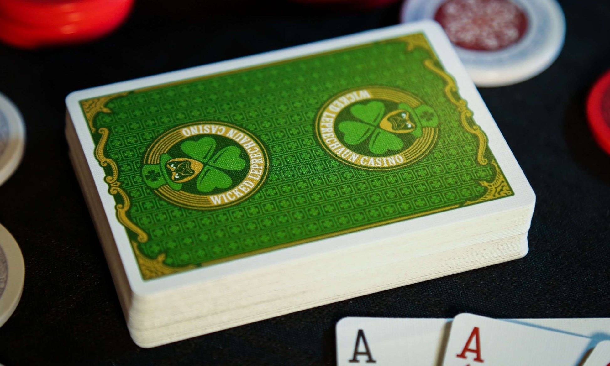 PlayingCardDecks.com-Wicked Leprechaun Casino Playing Cards EPCC