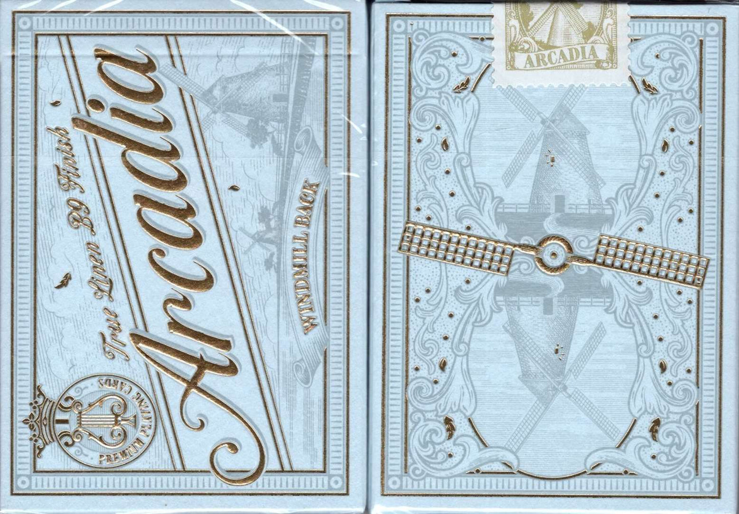 PlayingCardDecks.com-Windmill Arcadia Playing Cards Cartamundi: Azure Blue