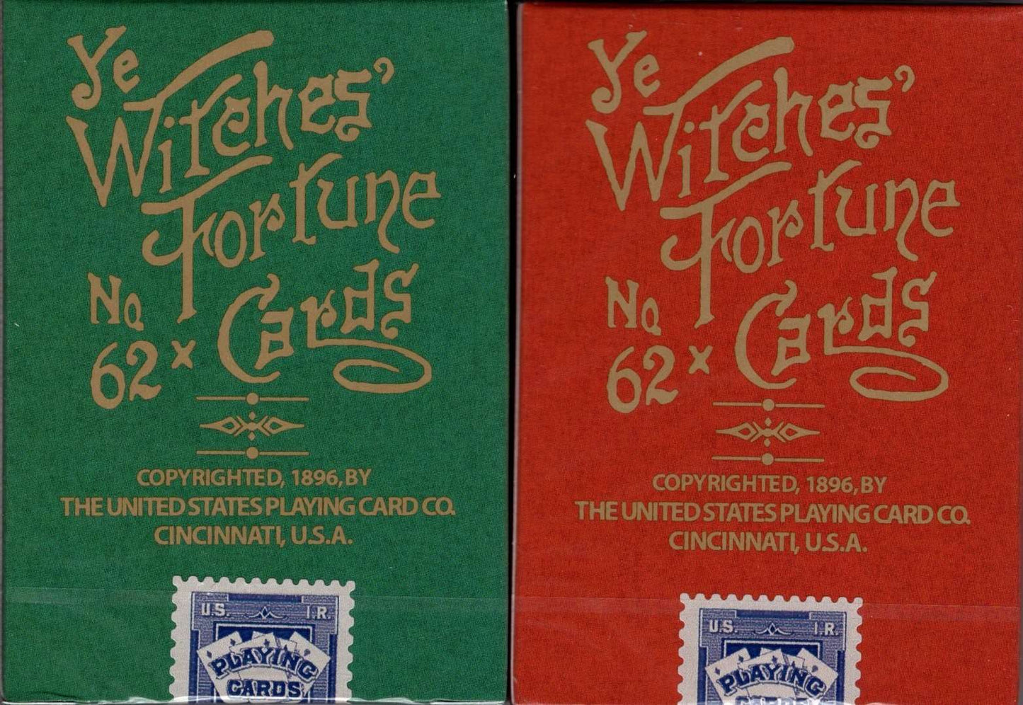PlayingCardDecks.com-Ye Witches’ Gilded Fortune Cards USPCC: 2 Deck Set