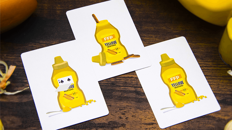 PlayingCardDecks.com-Yellow Mustard Playing Cards USPCC