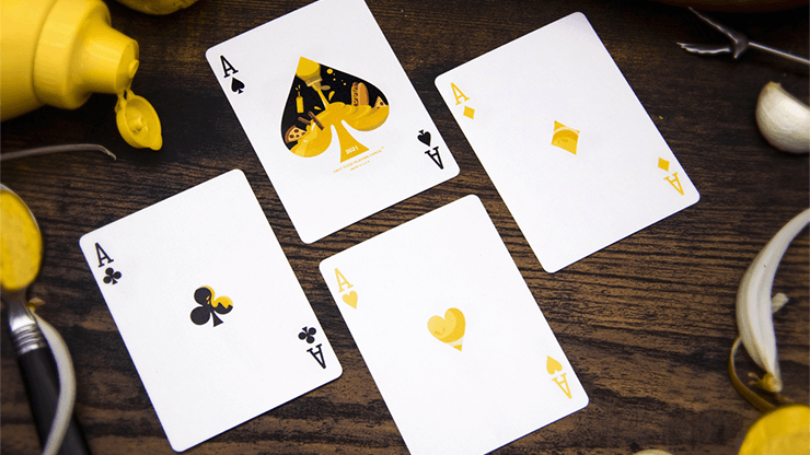 PlayingCardDecks.com-Yellow Mustard Playing Cards USPCC