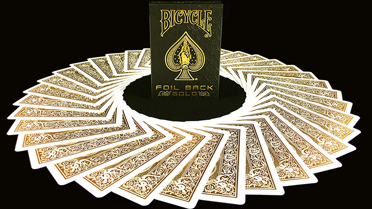 gold foil playing cards