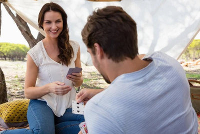 couple playing cards