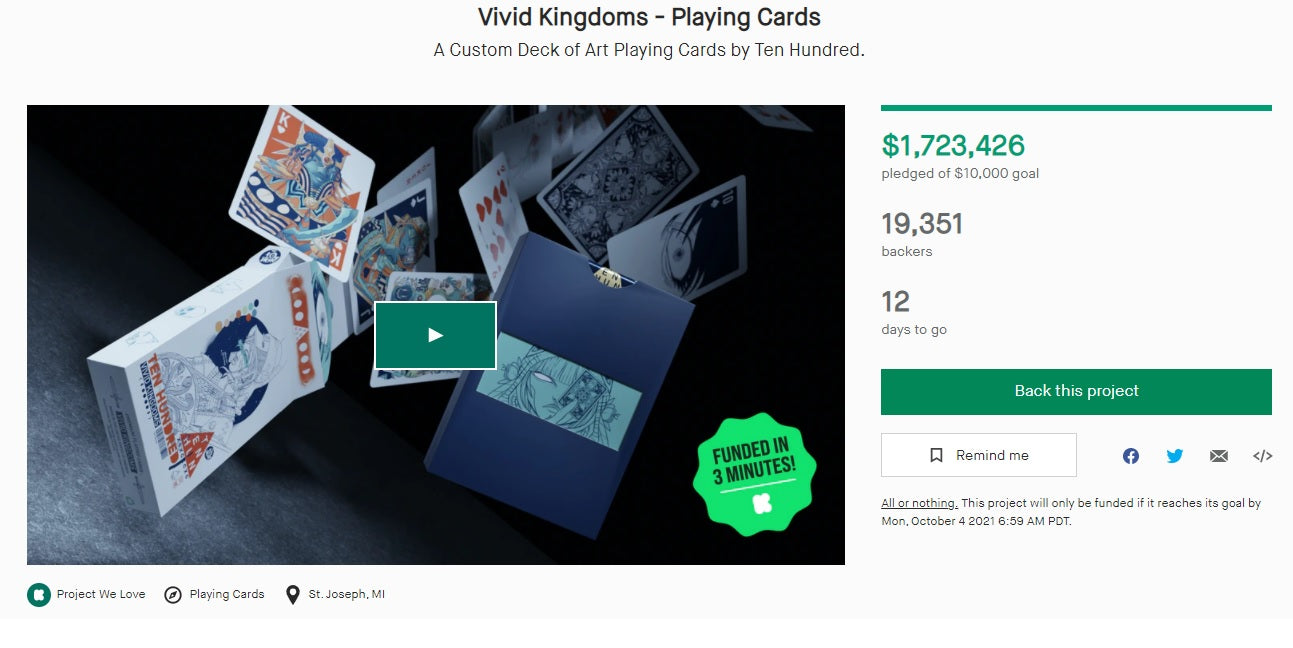Vivid Kingdoms - Playing Cards
