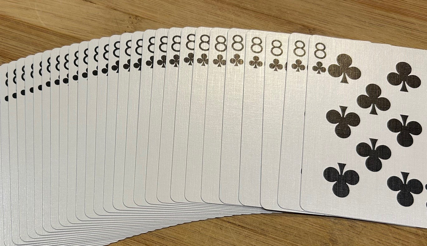 Red One-Way Forcing Deck - 8 of Clubs