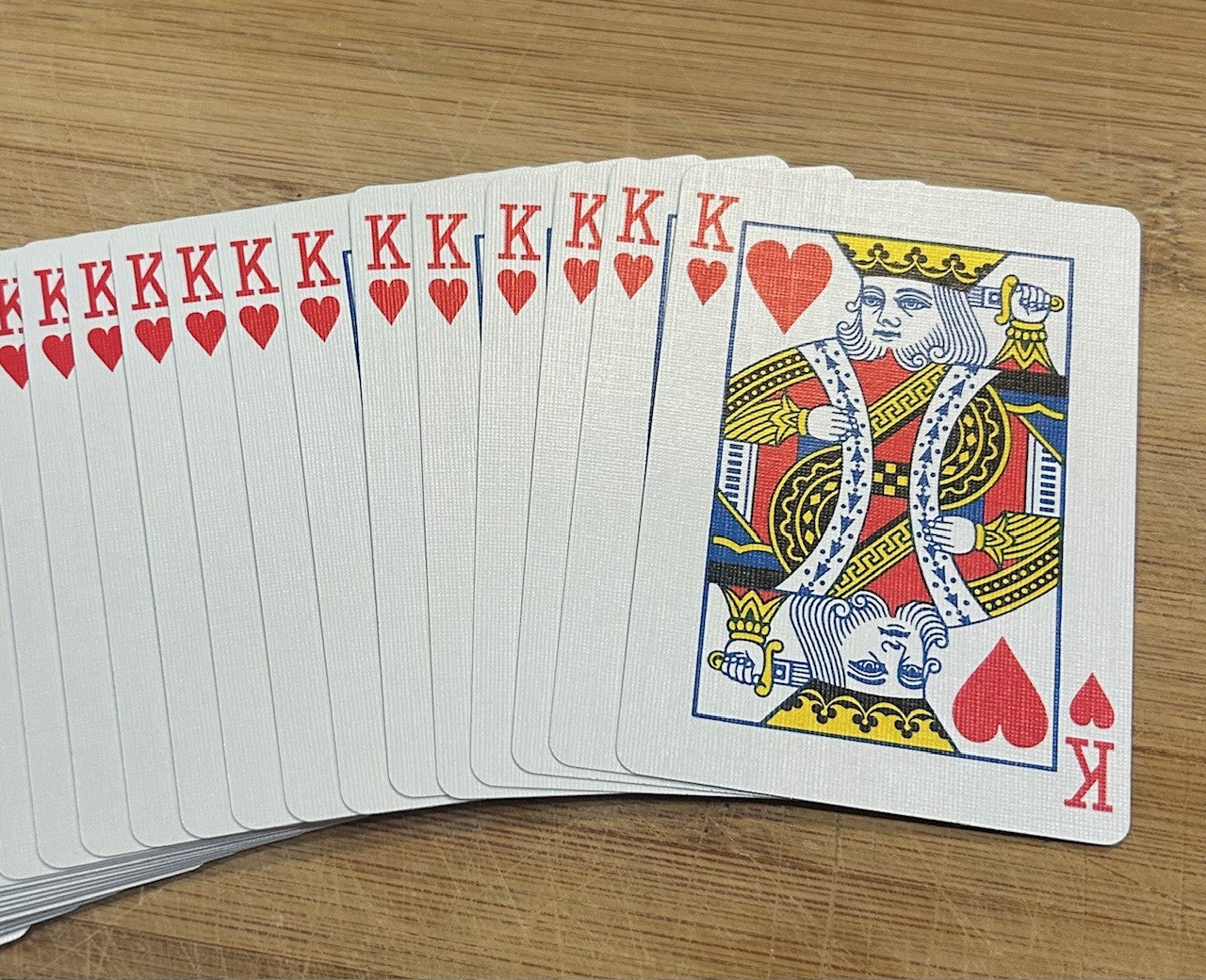 Blue One-Way Forcing Deck - King of Hearts