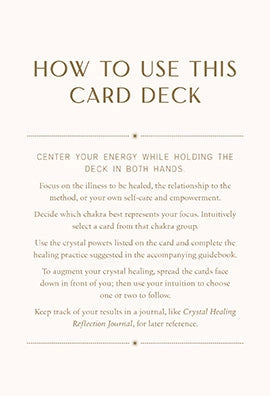 Crystal Healing Card Deck