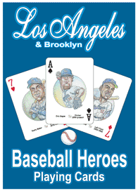 Los Angeles (& Brooklyn) Baseball Heroes Playing Cards for Dodgers Fans