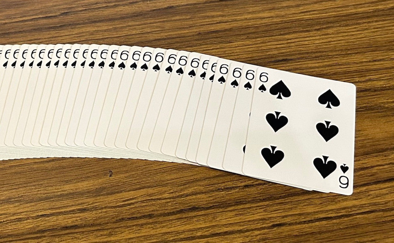 Red One-Way Forcing Deck - 6 of Spades