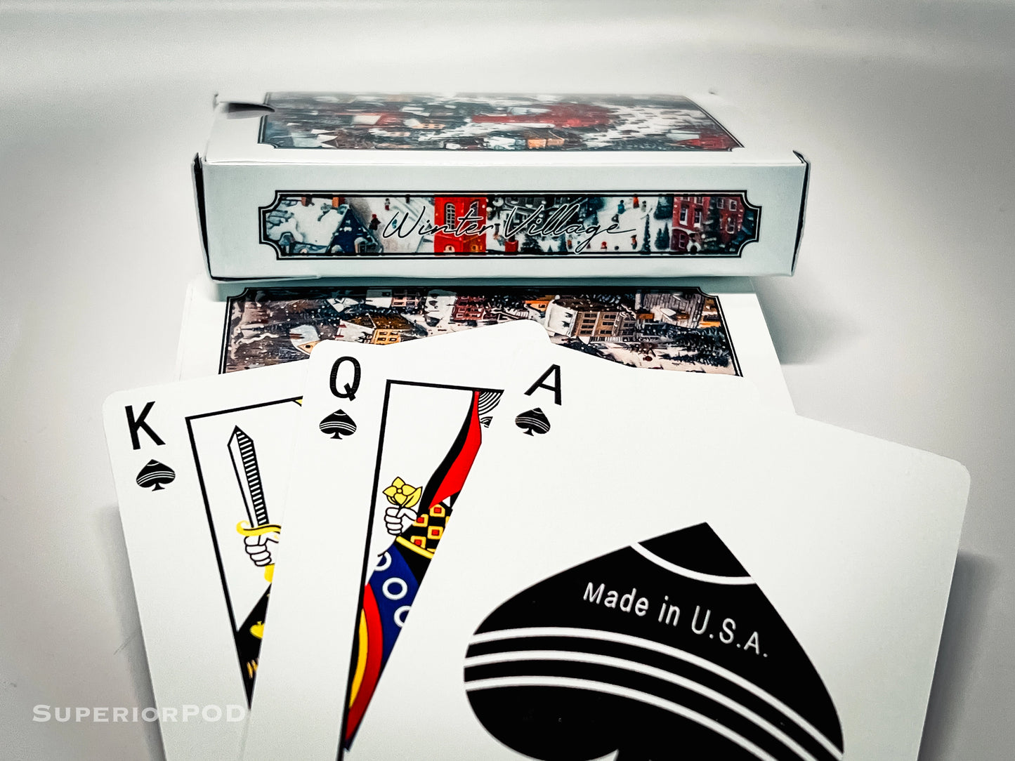 Winter Village Playing Cards