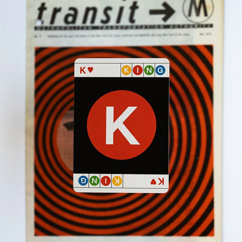 BLACK EDITION FULTON STREET MTA PLAYING CARDS (1972 VIGNELLI MAP)