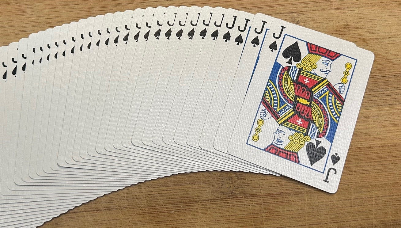 Blue One-Way Forcing Deck - Jack of Spades