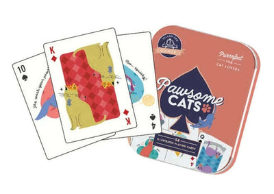 PlayingCardDecks.com-Pawsome Cats Playing Cards In Tin