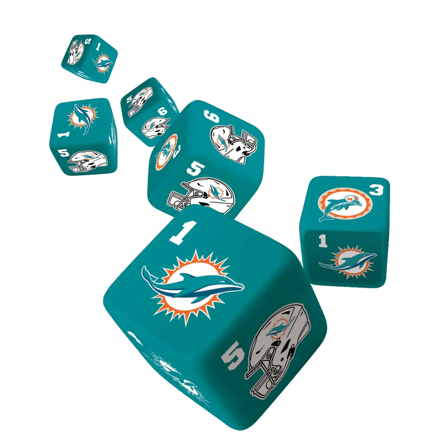 Miami Dolphins Dice Set by Masterpieces
