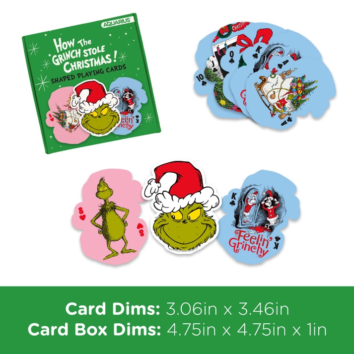 The Grinch Christmas Shaped Playing Cards by Aquarius