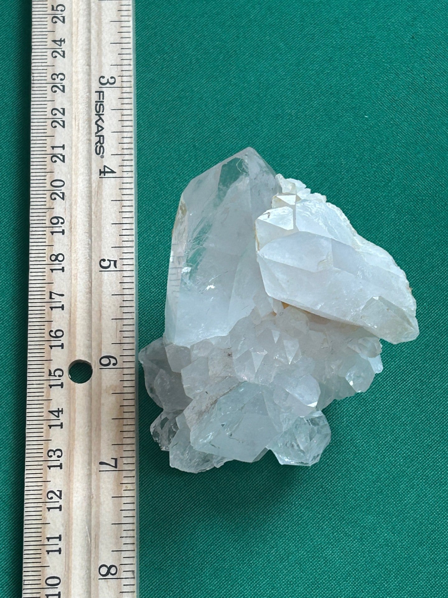 Clear Quartz Cluster with Iron Oxide Inclusions