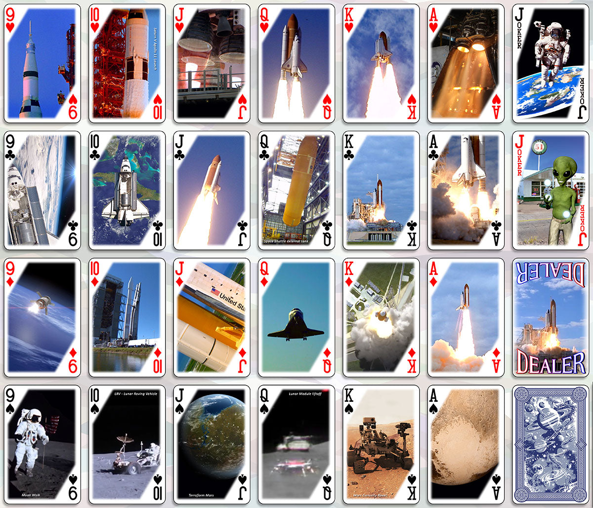 Outer Space - 3D Playing Cards