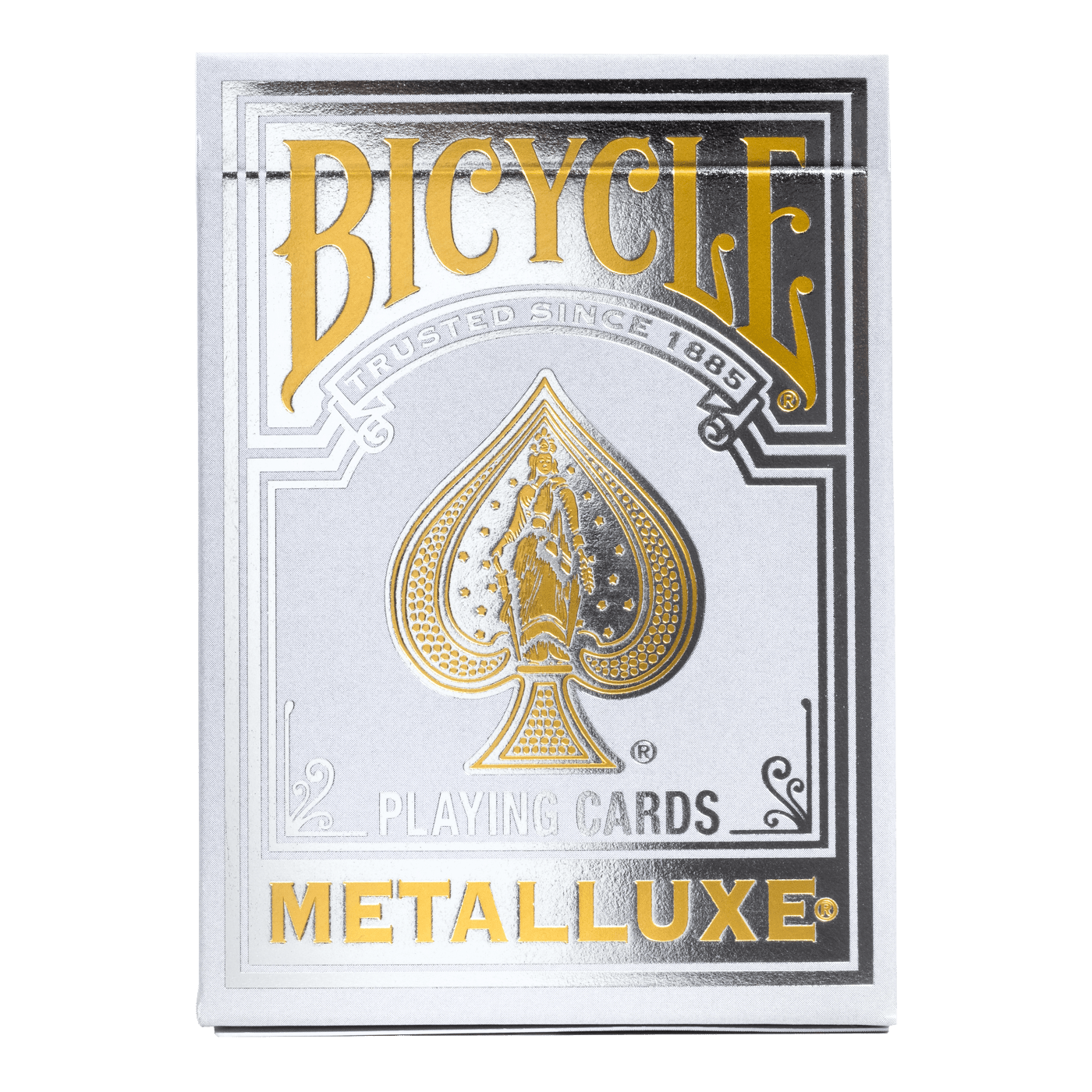 Metalluxe Silver Bicycle Playing Cards