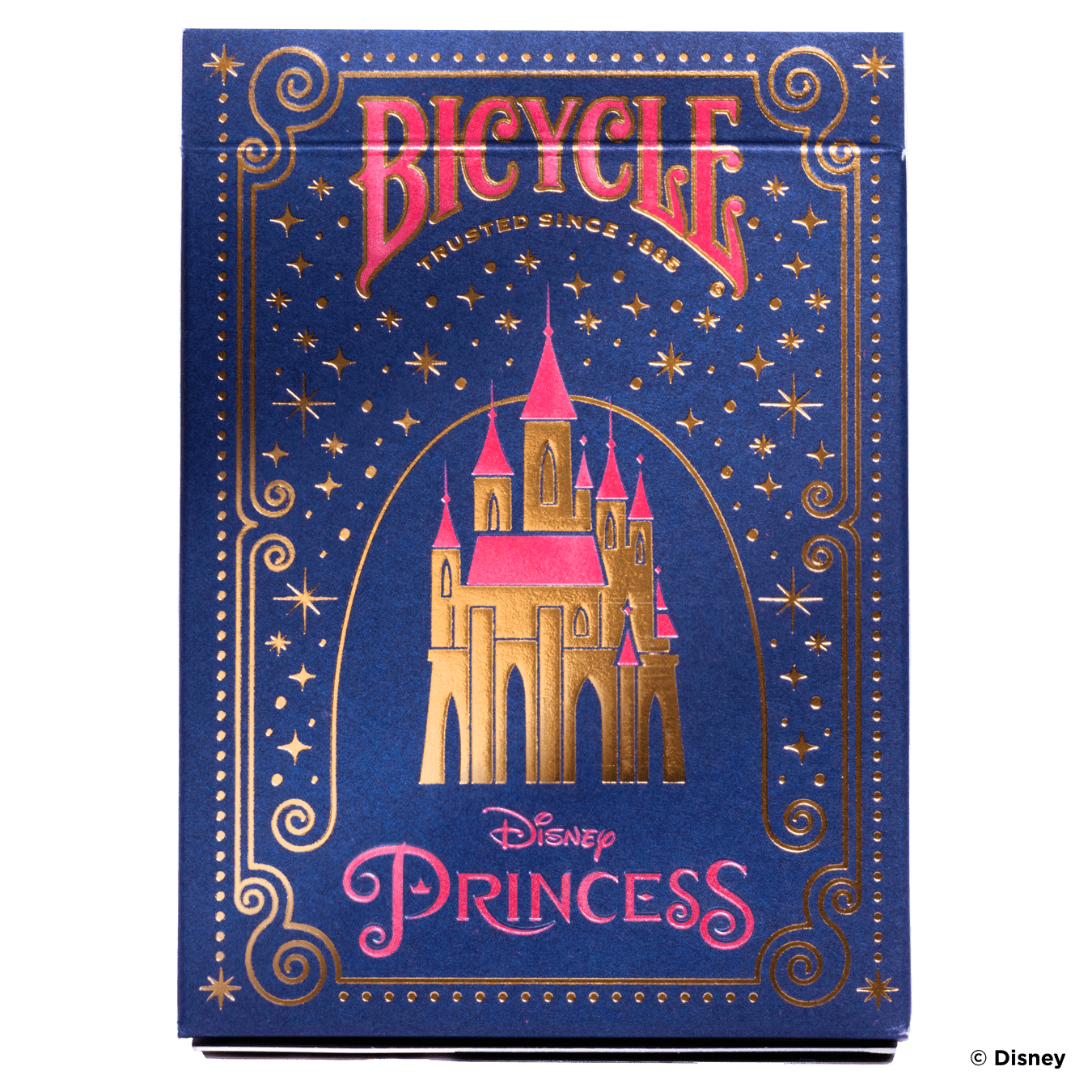 PlayingCardDecks.com-Disney Princess Inspired Navy Bicycle Playing Cards