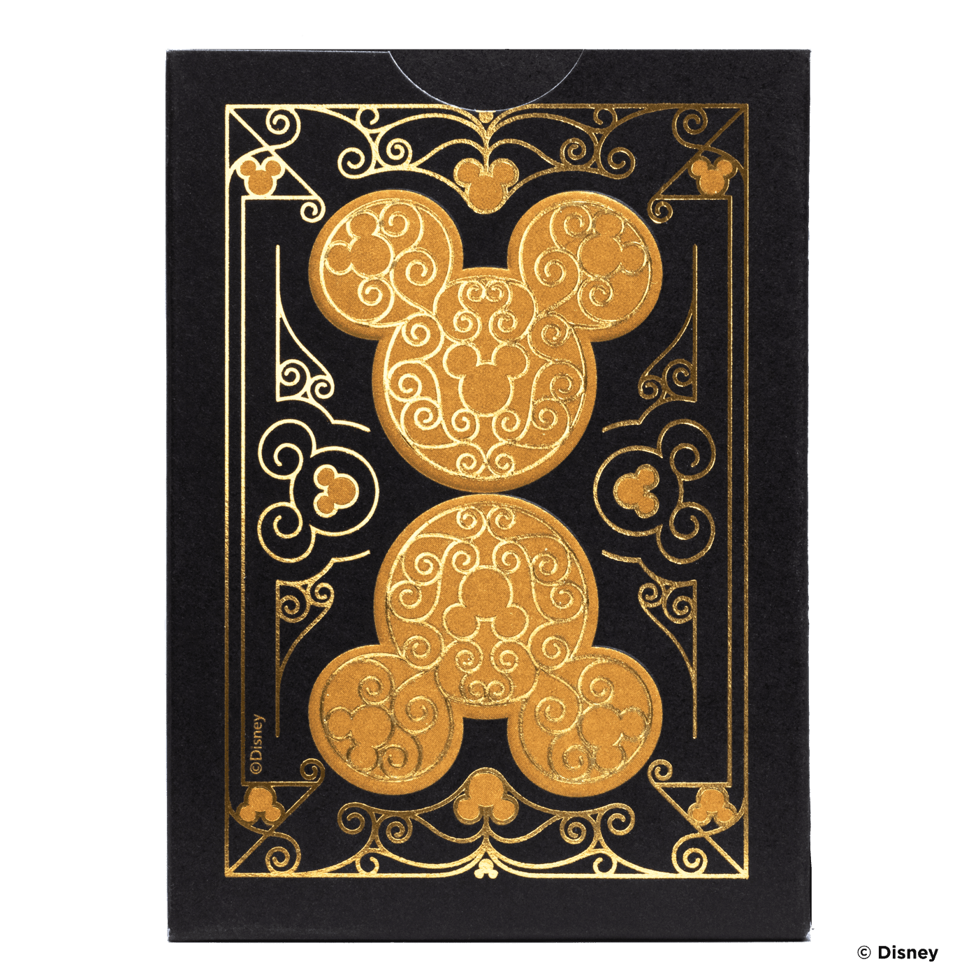 PlayingCardDecks.com-Disney Mickey Mouse Inspired Black and Gold Bicycle Playing Cards