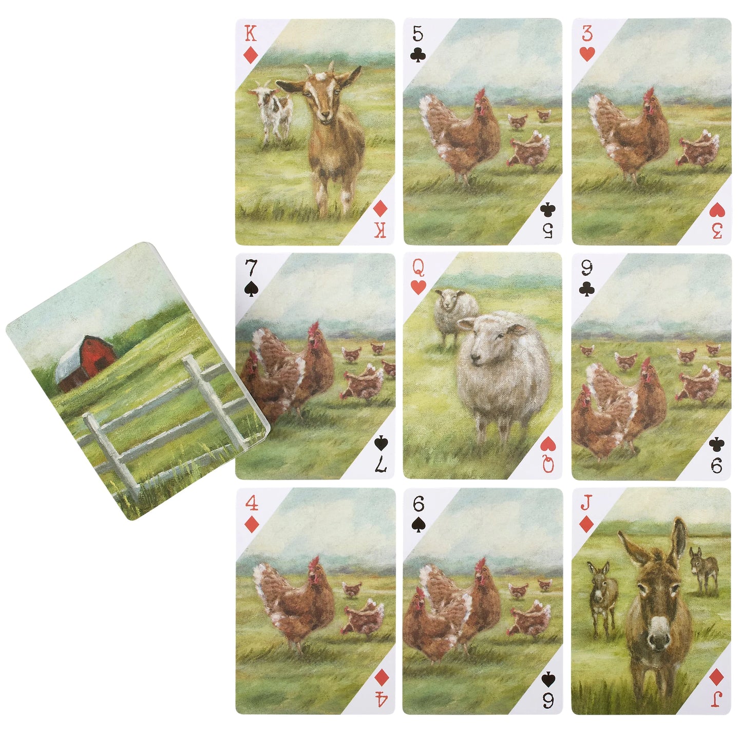 Farm Friends Playing Cards