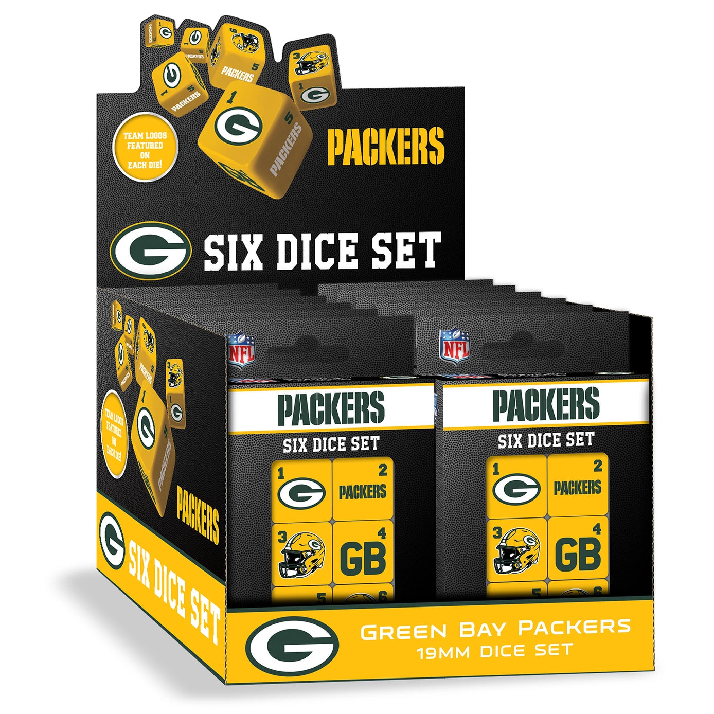 Green Bay Packers Dice Set by Masterpieces