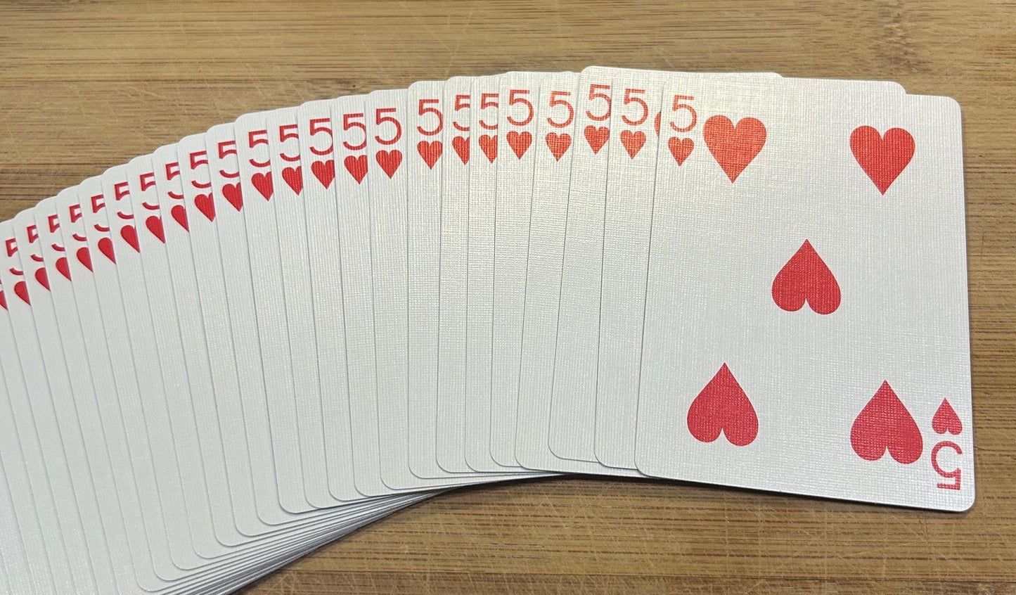 Blue One-Way Forcing Deck - 5 of Hearts