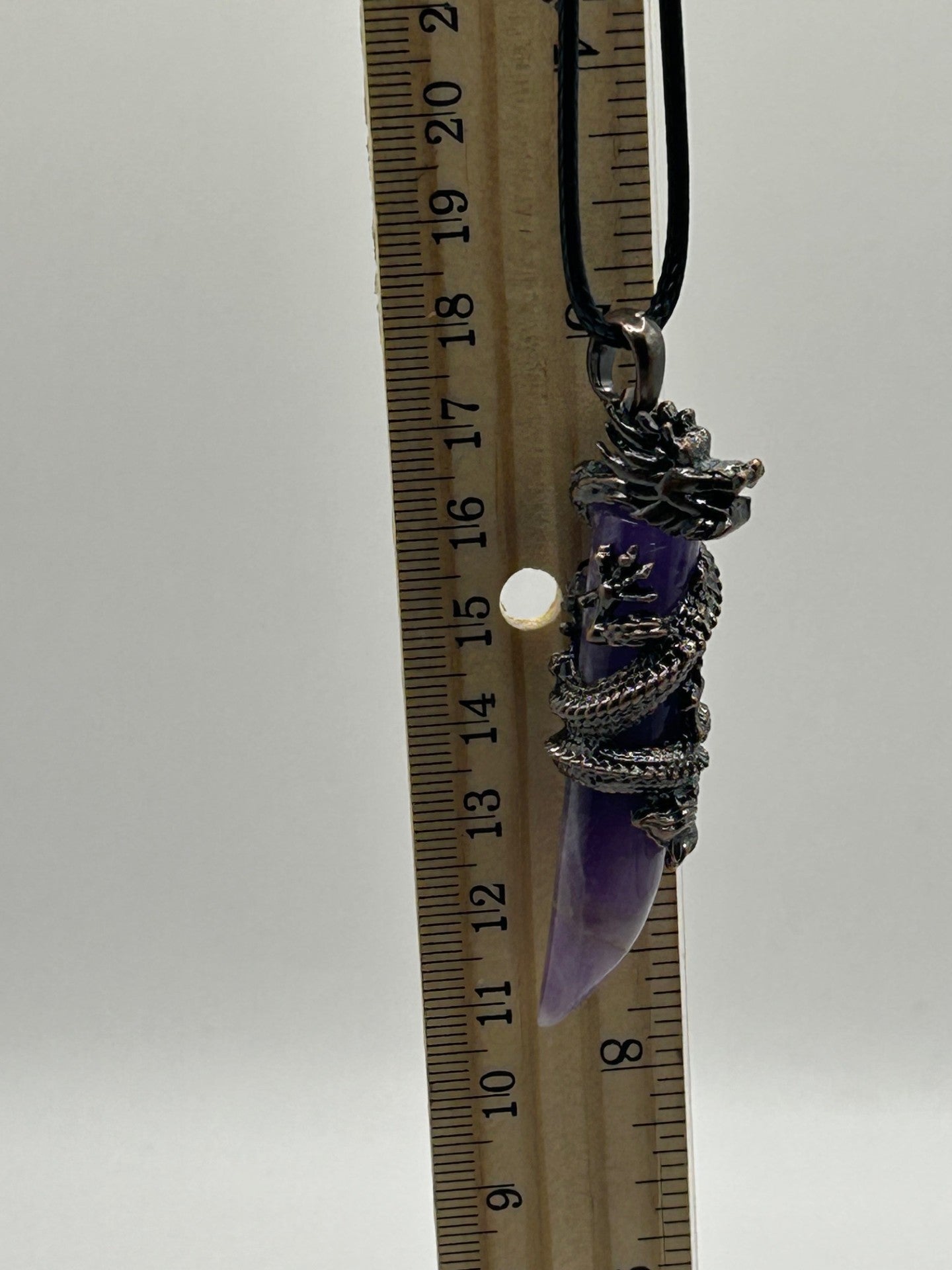 Dragon Pendant Necklace in Amethyst
