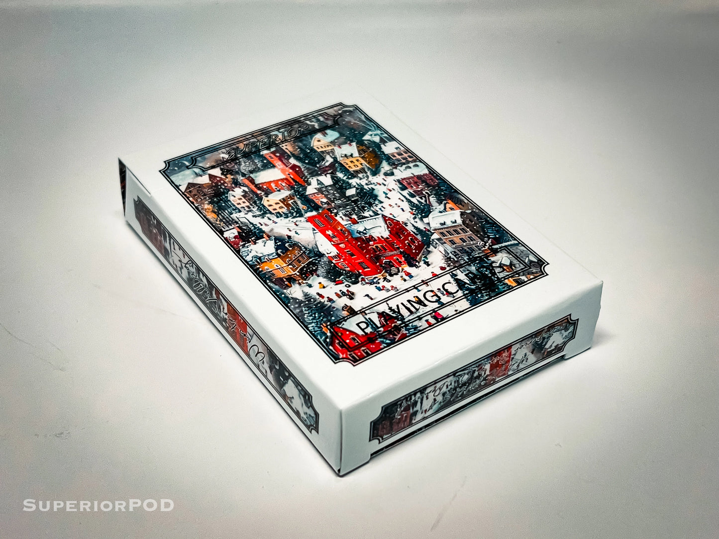 Winter Village Playing Cards